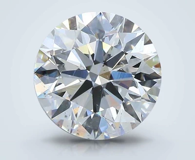 4.09ct H SI1 Rare Carat Ideal Cut Round Diamond