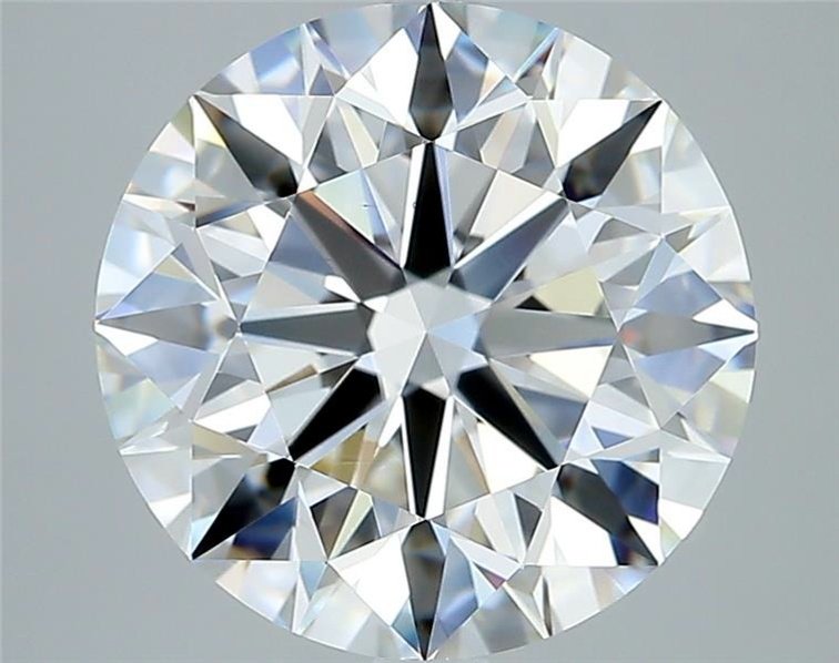 4.80ct F VS2 Rare Carat Ideal Cut Round Diamond