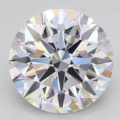 4.04ct D IF Rare Carat Ideal Cut Round Lab Grown Diamond