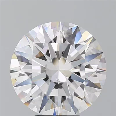 5.01ct D SI1 Rare Carat Ideal Cut Round Diamond