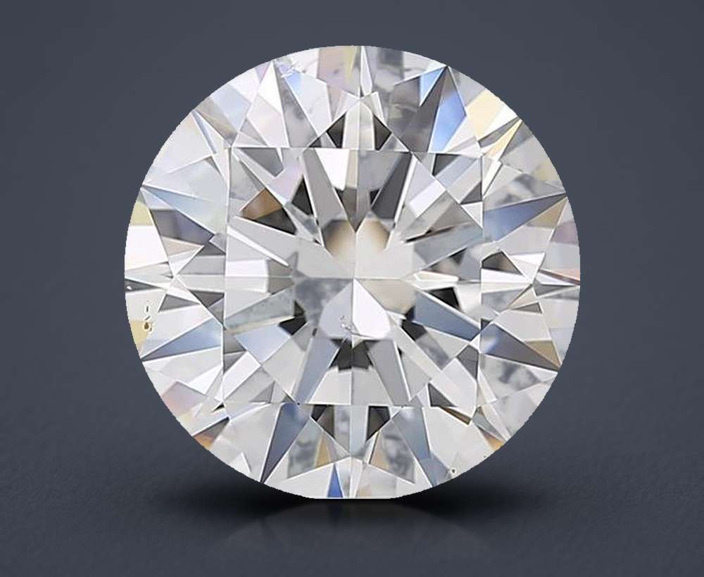 5.01ct D SI1 Rare Carat Ideal Cut Round Diamond