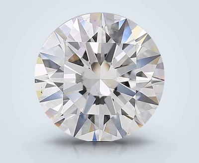 5.01ct D SI1 Rare Carat Ideal Cut Round Diamond