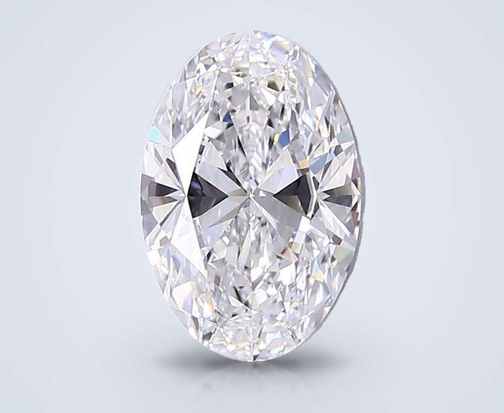 7.03ct E VVS2 Rare Carat Ideal Cut Oval Lab Grown Diamond