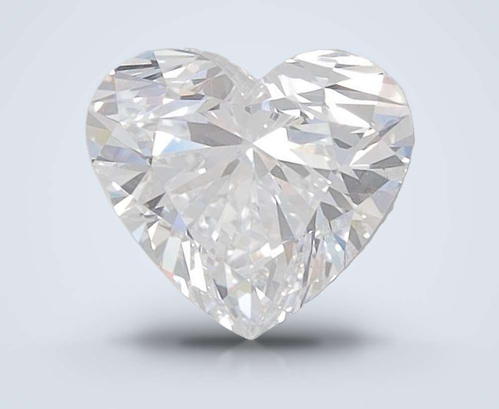 1.09ct E VVS1 Rare Carat Ideal Cut Heart Lab Grown Diamond