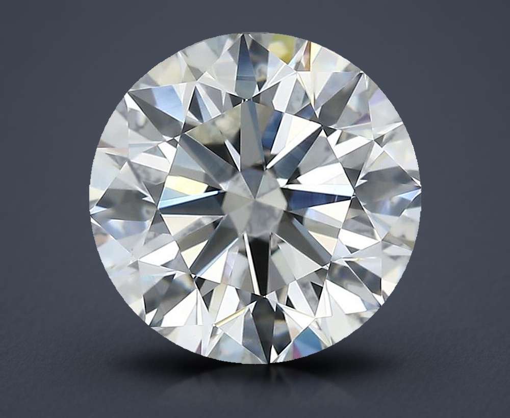 3.08ct J VS1 Rare Carat Ideal Cut Round Diamond