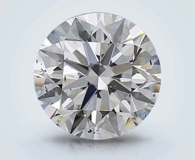 3.00ct E SI2 Rare Carat Ideal Cut Round Diamond