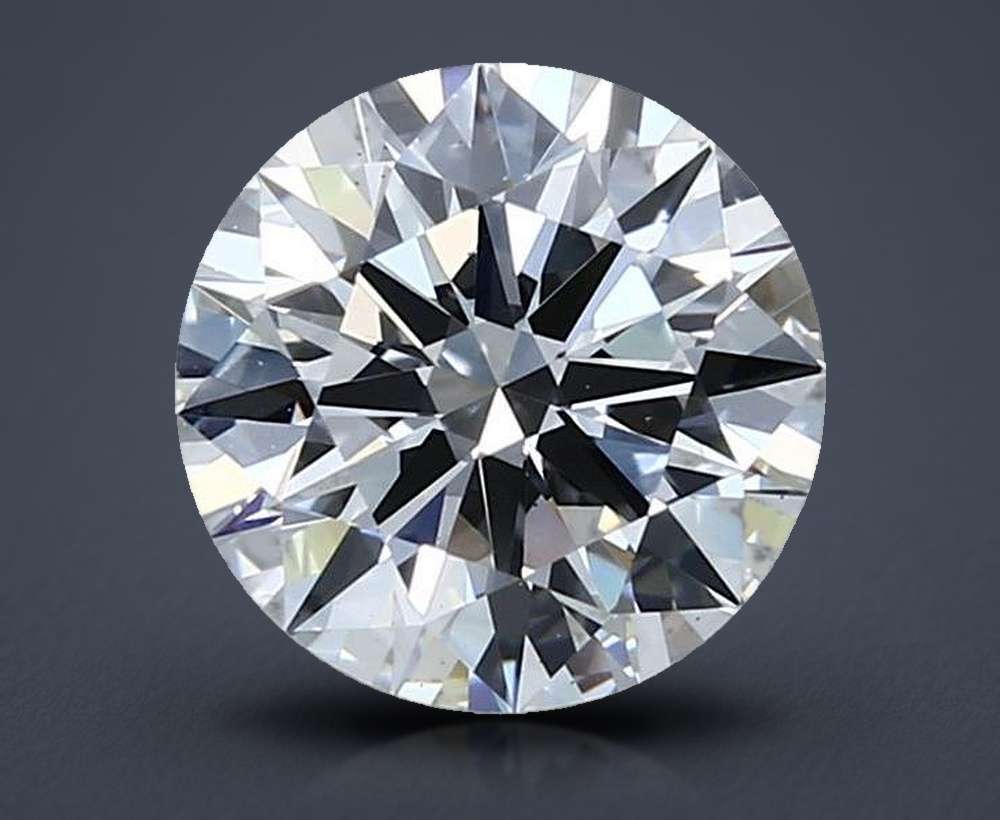 2.03ct F VS2 Rare Carat Ideal Cut Round Lab Grown Diamond