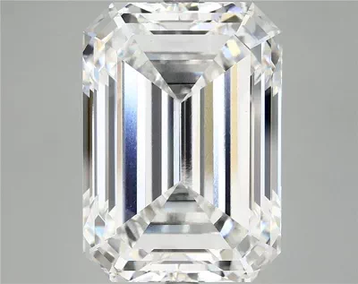 12.47ct F VS1 Rare Carat Ideal Cut Emerald Lab Grown Diamond
