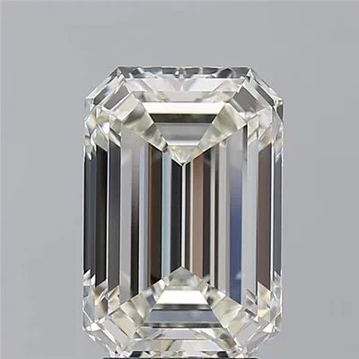 4.06ct J VVS2 Rare Carat Ideal Cut Emerald Diamond
