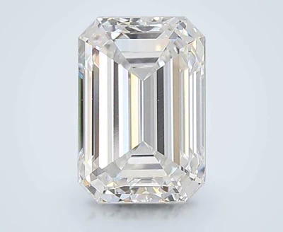 3.91ct E VS2 Rare Carat Ideal Cut Emerald Lab Grown Diamond