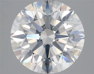 3.01ct F SI2 Rare Carat Ideal Cut Round Diamond