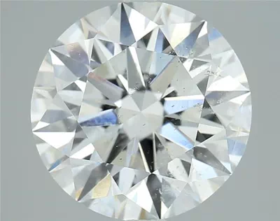 3.02ct I SI2 Rare Carat Ideal Cut Round Diamond