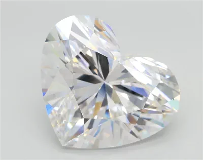 7.04ct F VS2 Rare Carat Ideal Cut Heart Lab Grown Diamond