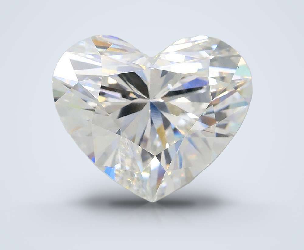 7.04ct F VS2 Rare Carat Ideal Cut Heart Lab Grown Diamond