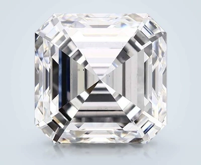 4.05ct D VS2 Rare Carat Ideal Cut Asscher Lab Grown Diamond