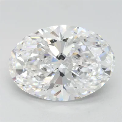 4.17ct D VVS1 Rare Carat Ideal Cut Oval Lab Grown Diamond