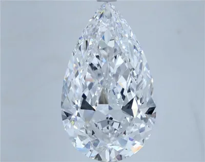 5.76ct D FL Rare Carat Ideal Cut Pear Diamond
