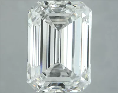 22.00ct F VS2 Rare Carat Ideal Cut Emerald Lab Grown Diamond