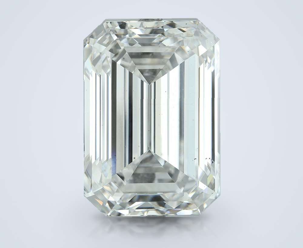 22.00ct F VS2 Rare Carat Ideal Cut Emerald Lab Grown Diamond