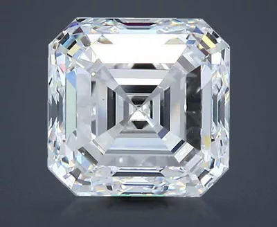 4.01ct E VS2 Very Good Cut Asscher Diamond