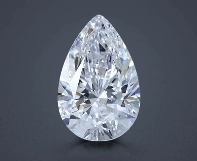 5.04ct D FL Rare Carat Ideal Cut Pear Diamond