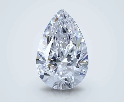 5.04ct D FL Rare Carat Ideal Cut Pear Diamond