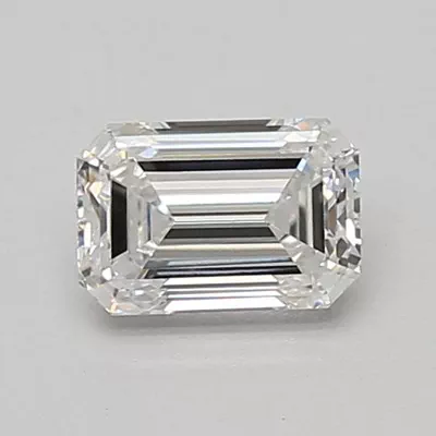 0.84ct E VVS2 Very Good Cut Emerald Lab Grown Diamond