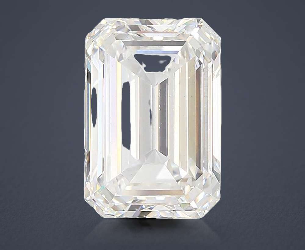 12.16ct F VS2 Very Good Cut Emerald Lab Grown Diamond