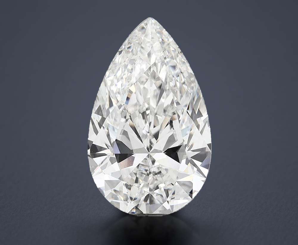 12.01ct F VS1 Rare Carat Ideal Cut Pear Lab Grown Diamond