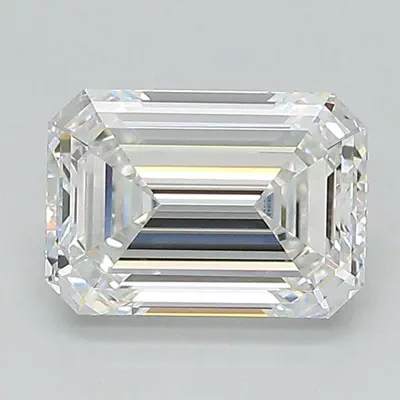 1.53ct F VVS2 Excellent Cut Emerald Lab Grown Diamond