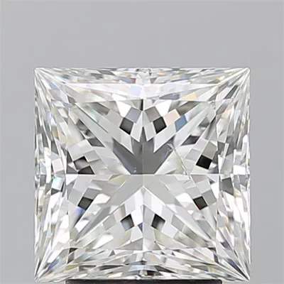 3.01ct J SI2 Rare Carat Ideal Cut Princess Diamond