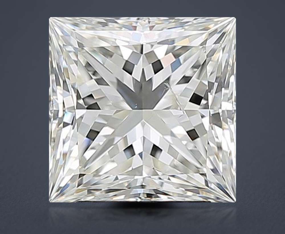 3.01ct J SI2 Rare Carat Ideal Cut Princess Diamond