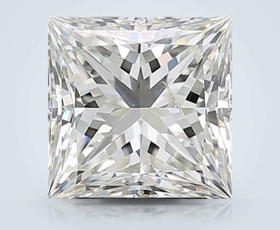 3.01ct J SI2 Rare Carat Ideal Cut Princess Diamond