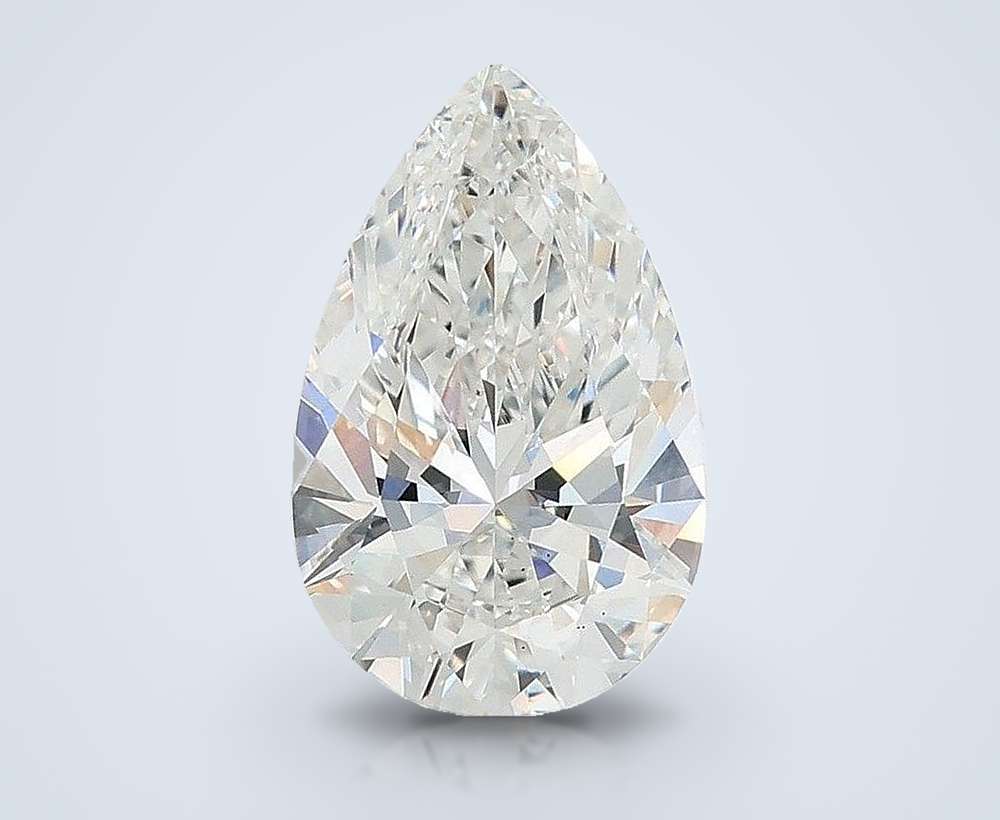 3.04ct F VS1 Rare Carat Ideal Cut Pear Lab Grown Diamond