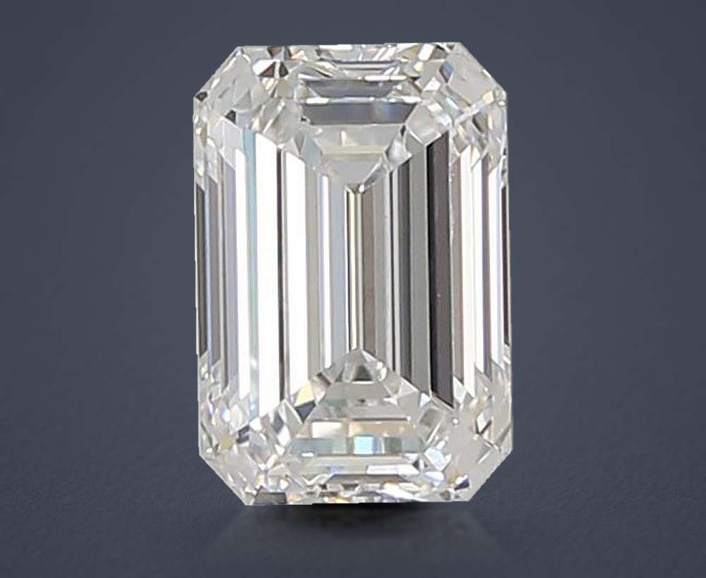 1.25ct D VS2 Rare Carat Ideal Cut Emerald Lab Grown Diamond