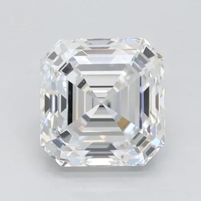 1.00ct D FL Very Good Cut Asscher Lab Grown Diamond
