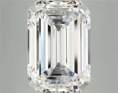 15.47ct F VVS2 Rare Carat Ideal Cut Emerald Lab Grown Diamond