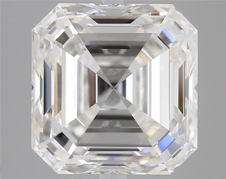 8.01ct F VS1 Rare Carat Ideal Cut Asscher Lab Grown Diamond