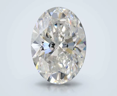 3.09ct E VS1 Rare Carat Ideal Cut Oval Lab Grown Diamond