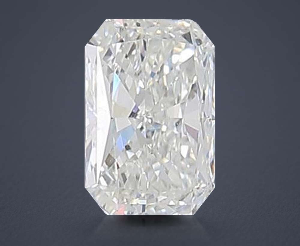 0.71ct H VS2 Rare Carat Ideal Cut Radiant Diamond