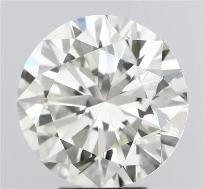 4.92ct J VS2 Rare Carat Ideal Cut Round Diamond