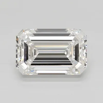 6.01ct E VS1 Rare Carat Ideal Cut Emerald Lab Grown Diamond