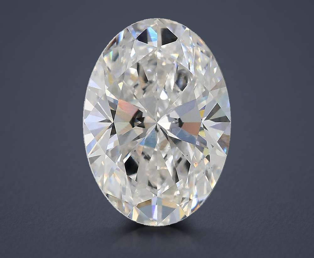 3.05ct E VS1 Rare Carat Ideal Cut Oval Lab Grown Diamond