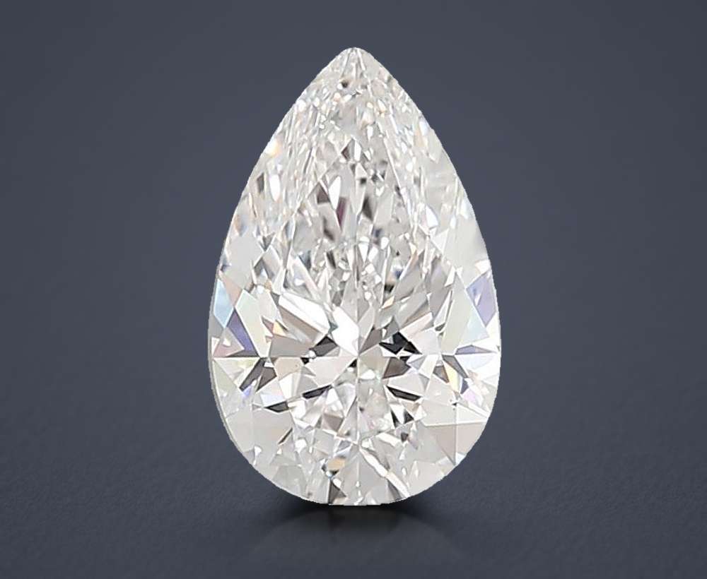 6.05ct E VVS2 Rare Carat Ideal Cut Pear Lab Grown Diamond