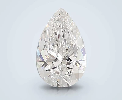 6.05ct E VVS2 Rare Carat Ideal Cut Pear Lab Grown Diamond