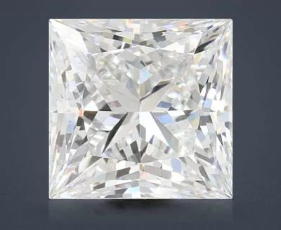 2.07ct D VVS1 Rare Carat Ideal Cut Princess Lab Grown Diamond