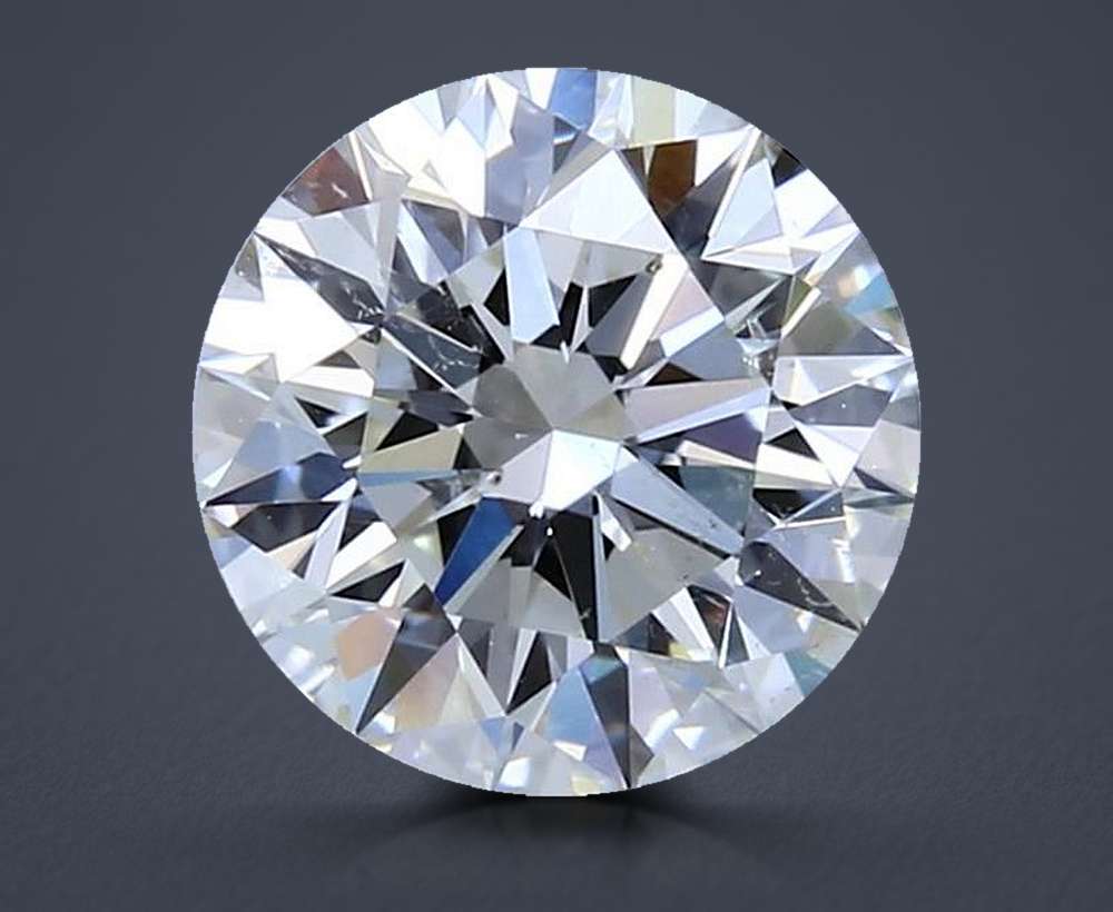 1.91ct J SI1 Rare Carat Ideal Cut Round Diamond