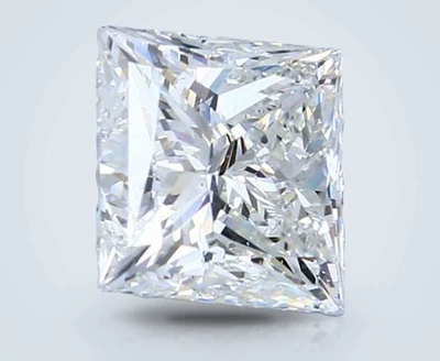 3.00ct H SI1 Rare Carat Ideal Cut Princess Diamond