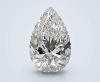 5.02ct F SI2 Rare Carat Ideal Cut Pear Diamond