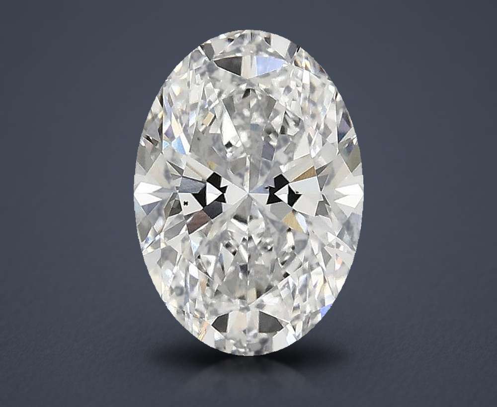 1.60ct E VS2 Rare Carat Ideal Cut Oval Lab Grown Diamond